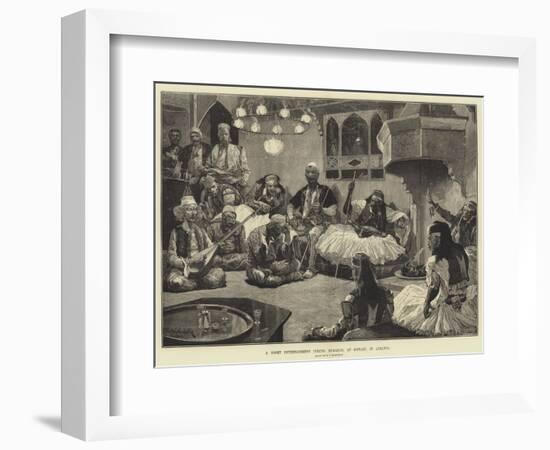 A Night Entertainment During Ramazan, at Scutari, in Albania-Richard Caton Woodville II-Framed Giclee Print