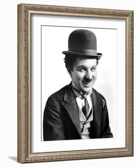 A Night Out, Charlie Chaplin, 1915-null-Framed Art Print