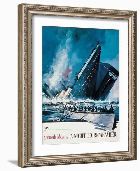 A Night to Remember, 1958-null-Framed Art Print