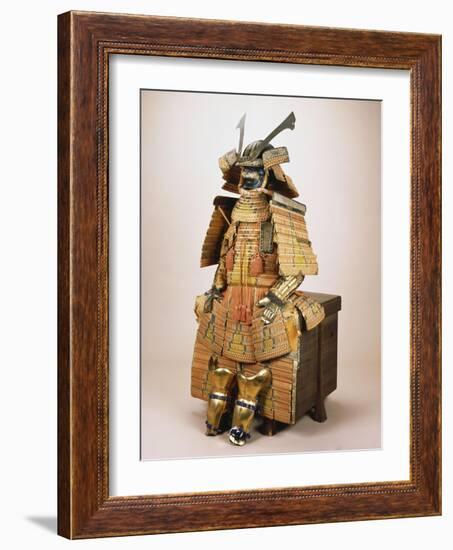 A Nimai Omodaka Odoshi Do Tosei-Gusoku Suit of Armour-null-Framed Giclee Print