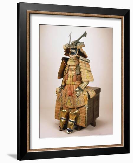 A Nimai Omodaka Odoshi Do Tosei-Gusoku Suit of Armour-null-Framed Giclee Print