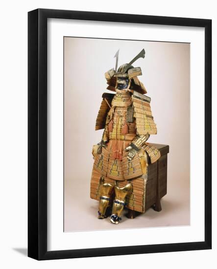 A Nimai Omodaka Odoshi Do Tosei-Gusoku Suit of Armour-null-Framed Giclee Print