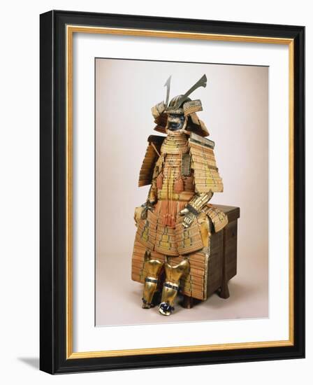 A Nimai Omodaka Odoshi Do Tosei-Gusoku Suit of Armour-null-Framed Giclee Print