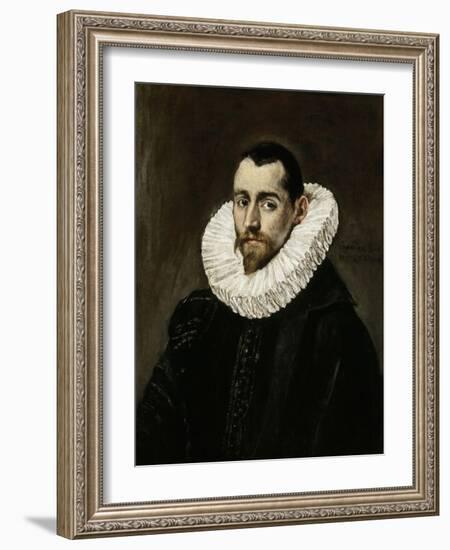 A Nobleman, 1600-1605-El Greco-Framed Giclee Print