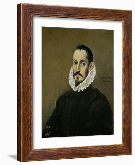 A Nobleman, Ca. 1586-El Greco-Framed Giclee Print