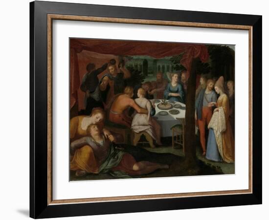 A Nocturnal Banquet, Otto Van Veen-Otto van Veen-Framed Art Print