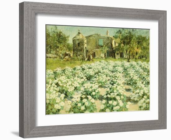 A Normandy Farmhouse-George Hitchcock-Framed Giclee Print