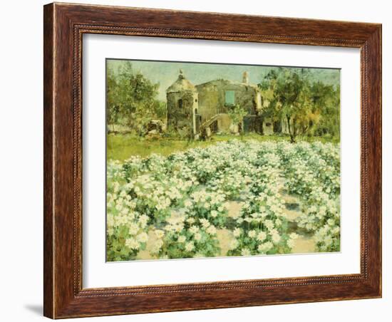 A Normandy Farmhouse-George Hitchcock-Framed Giclee Print