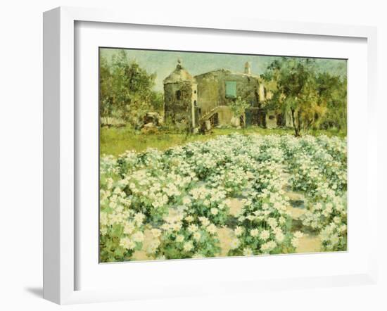 A Normandy Farmhouse-George Hitchcock-Framed Giclee Print
