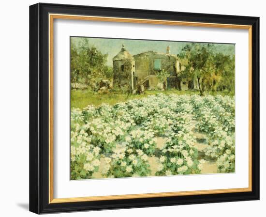 A Normandy Farmhouse-George Hitchcock-Framed Giclee Print