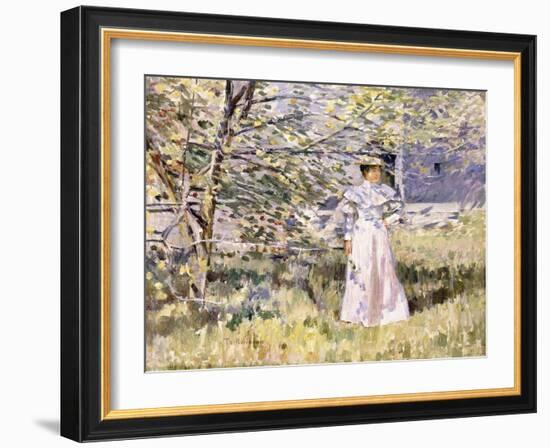 A Normandy Garden, October-Theodore Robinson-Framed Giclee Print