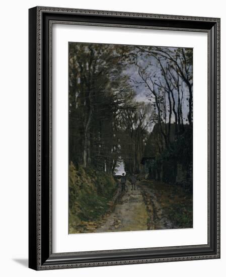 A Normandy Path-Claude Monet-Framed Giclee Print