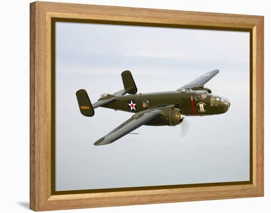 A North American B-25 Mitchell in Flight-Stocktrek Images-Framed Premier Image Canvas