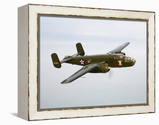 A North American B-25 Mitchell in Flight-Stocktrek Images-Framed Premier Image Canvas