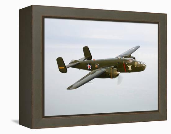 A North American B-25 Mitchell in Flight-Stocktrek Images-Framed Premier Image Canvas