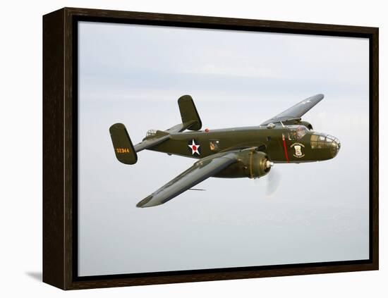 A North American B-25 Mitchell in Flight-Stocktrek Images-Framed Premier Image Canvas