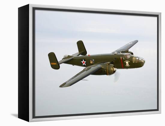 A North American B-25 Mitchell in Flight-Stocktrek Images-Framed Premier Image Canvas