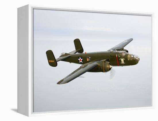 A North American B-25 Mitchell in Flight-Stocktrek Images-Framed Premier Image Canvas