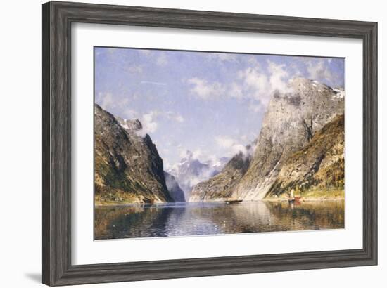 A Norwegian Fjord-Adelsteen Normann-Framed Giclee Print