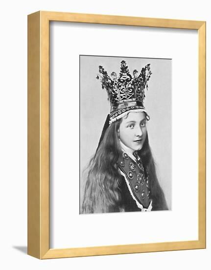 A Norwegian girl in holiday attire, 1912-Solveig Lund-Framed Photographic Print