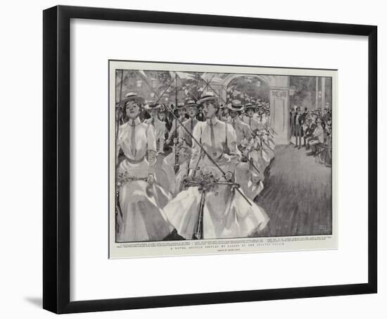 A Novel Bicycle Display by Ladies at the Crystal Palace-Frank Craig-Framed Giclee Print