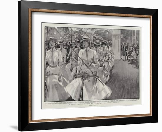 A Novel Bicycle Display by Ladies at the Crystal Palace-Frank Craig-Framed Giclee Print