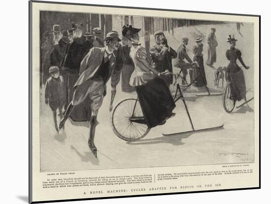 A Novel Machine, Cycles Adapted for Riding on the Ice-Frank Craig-Mounted Giclee Print