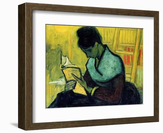 A Novel Reader-Vincent van Gogh-Framed Giclee Print