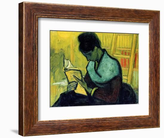 A Novel Reader-Vincent van Gogh-Framed Giclee Print