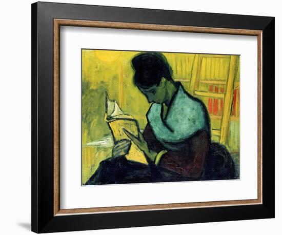 A Novel Reader-Vincent van Gogh-Framed Giclee Print