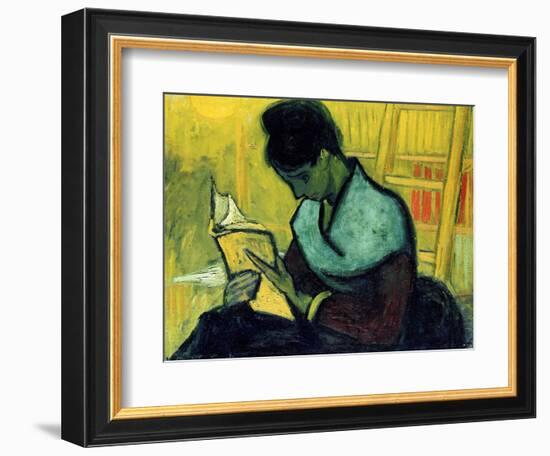 A Novel Reader-Vincent van Gogh-Framed Giclee Print