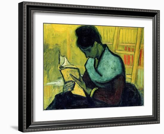 A Novel Reader-Vincent van Gogh-Framed Giclee Print