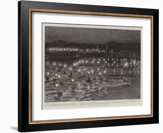 A Novel Swimming Entertainment-Joseph Nash-Framed Giclee Print