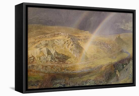 A November Rainbow, Dolwyddelan Valley, November 11 1866, 1 P.M. 1866, 1866-Alfred William Hunt-Framed Premier Image Canvas