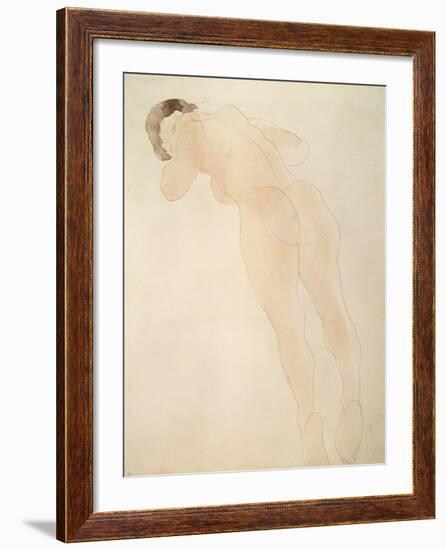 A Nude, 1900-1908-Auguste Rodin-Framed Giclee Print