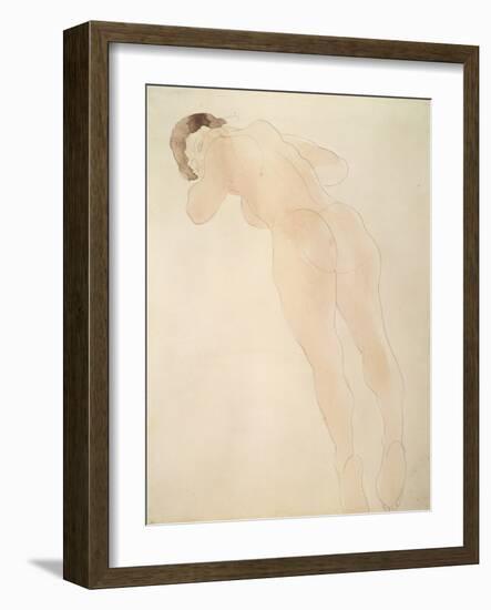 A Nude, 1900-1908-Auguste Rodin-Framed Giclee Print