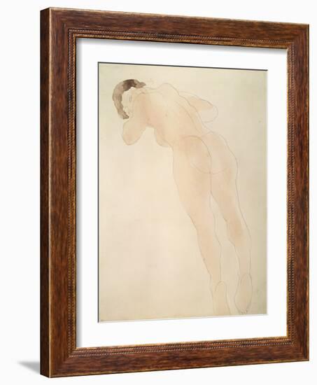 A Nude, 1900-1908-Auguste Rodin-Framed Giclee Print