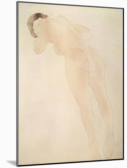 A Nude, 1900-1908-Auguste Rodin-Mounted Giclee Print