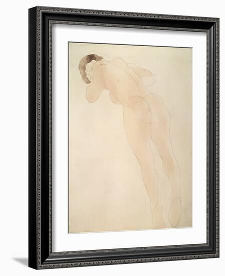 A Nude, 1900-1908-Auguste Rodin-Framed Giclee Print