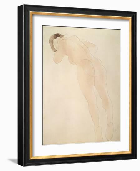 A Nude, 1900-1908-Auguste Rodin-Framed Giclee Print