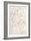 A Nude Seen from Behind, Looking to the Left, and Other Studies of His Left Shoulder and Right Leg-Perino Del Vaga-Framed Giclee Print