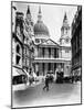 A Number Thirteen Bus Along Ludgate Hill, 1910-null-Mounted Photographic Print