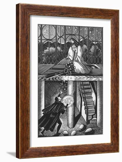 A Nun Throwing Away the Rich Jew's Jewellery-Eric Ravilious-Framed Giclee Print