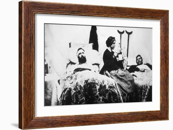 A Nurse Attending the Wounded at the Federal hospital in Nashville, Tennessee-American Photographer-Framed Giclee Print