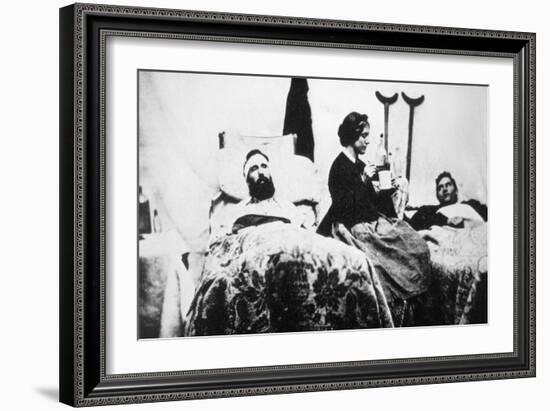 A Nurse Attending the Wounded at the Federal hospital in Nashville, Tennessee-American Photographer-Framed Giclee Print