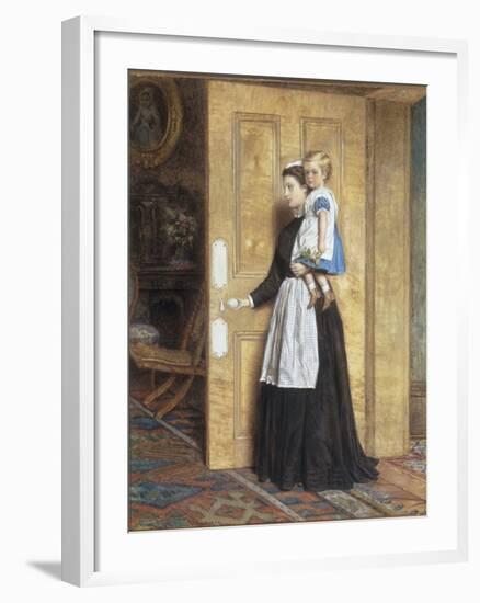 A Nurse with her Charge, 1870-George Goodwin Kilburne-Framed Giclee Print