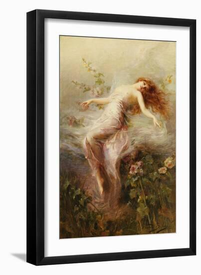 A Nymph, 1901 (Oil on Canvas)-Edouard Bisson-Framed Giclee Print