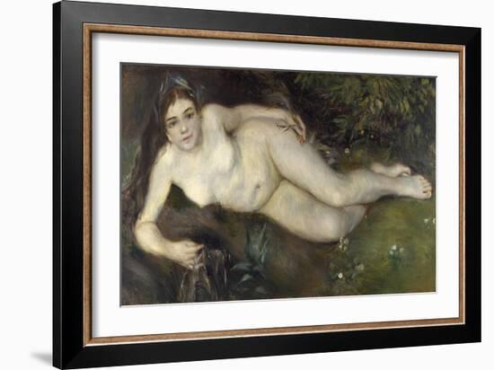 A Nymph by a Stream, 1869-1870-Pierre-Auguste Renoir-Framed Giclee Print