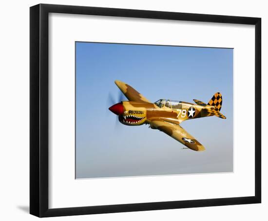 A P-40N Warhawk in Flight-Stocktrek Images-Framed Photographic Print