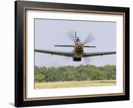 A P-51 Mustang Flies by at East Troy, Wisconsin-Stocktrek Images-Framed Photographic Print